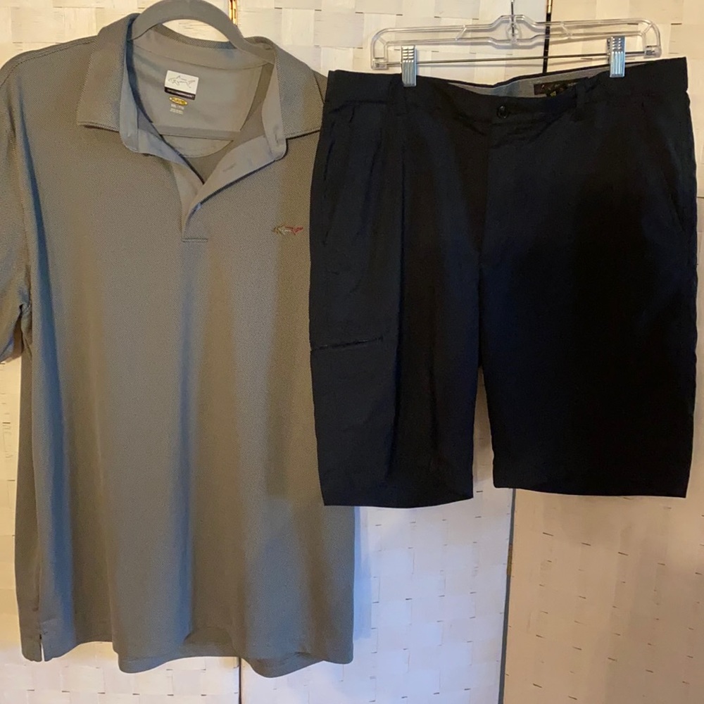 Greg Norman Golf Outfit -Short size XXL shorts size 36